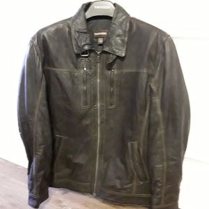 Danier #82297 - Mens Brown Leather Jacket - 2XL